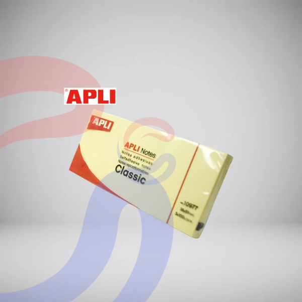 Notes Adhesives Apli 40x50 mm Groc 100 Fulls 10977 Unitat