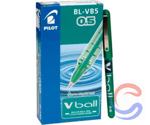 Bolígraf Pilot V-Ball BL-VB5 0,5mm Pack 12u - Negre/Vermell/Blau/Verd