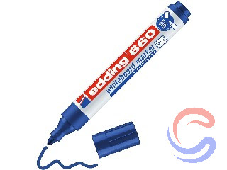 Retolador Edding 660 Pissarra Blanca Caixa 10u - Negre/Vermell/Verd/Blau