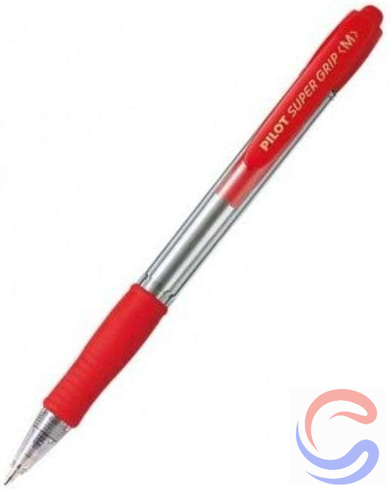 Bolígraf Pilot Super Grip BPGP-10R 1,0mm Caixa 12u - Negre/Vermell/Blau/Verd/Rosa/Blau Clar