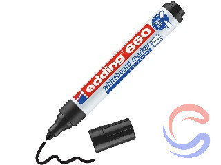 Retolador Edding 660 Pissarra Blanca Caixa 10u - Negre/Vermell/Verd/Blau